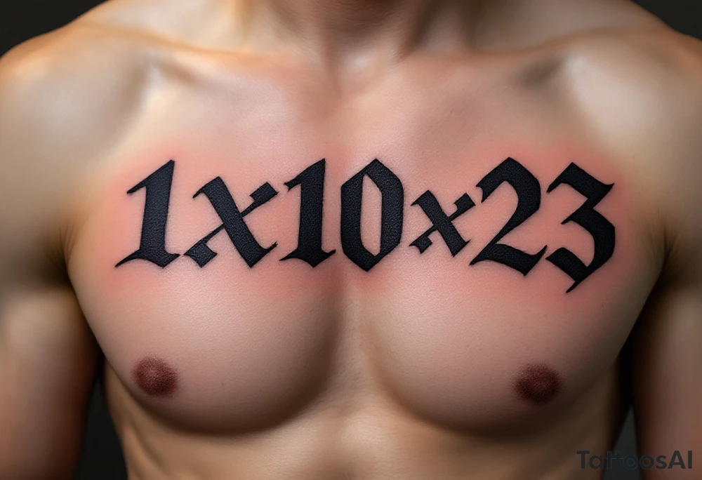 1x10^23 tattoo idea