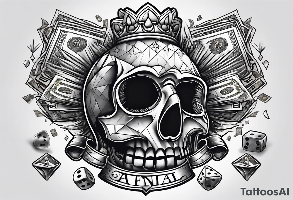 Moneybaggs gambling tattoo idea