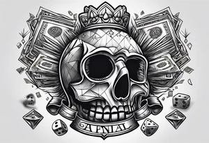 Moneybaggs gambling tattoo idea