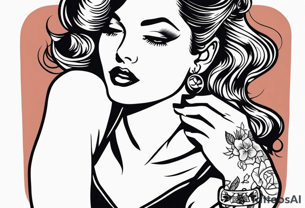 pinup tattoo idea