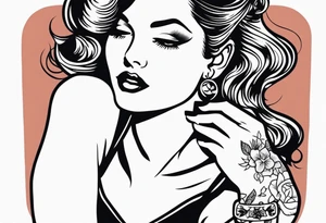 pinup tattoo idea