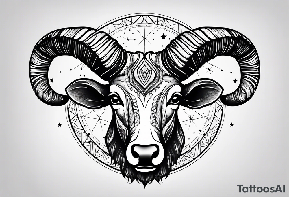 Aries constellation tattoo idea