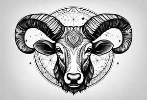 Aries constellation tattoo idea