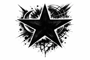 blackstar symbol tattoo tattoo idea