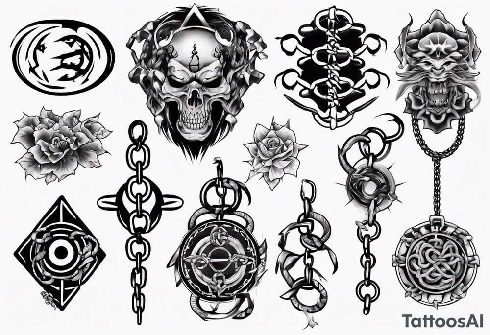 Chains tattoo idea