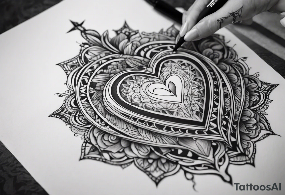 I want a tattoo on my heart and the story behind it is when I was born I had no heartbeat and my mom didn’t give up and God saved my life tattoo idea