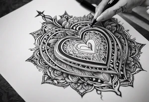 I want a tattoo on my heart and the story behind it is when I was born I had no heartbeat and my mom didn’t give up and God saved my life tattoo idea