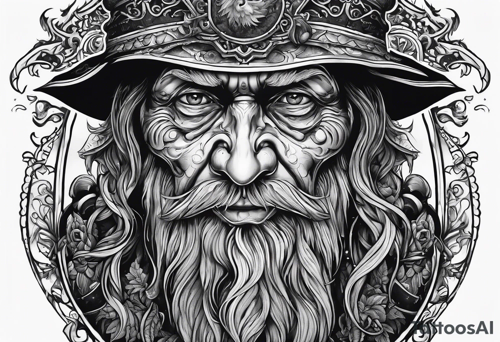 Baba yaga creepy old tattoo idea
