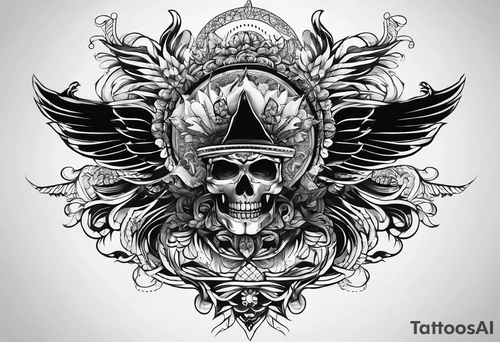 Que represente la lucha, el esfuerzo y la muerte de manera minimalista tattoo idea