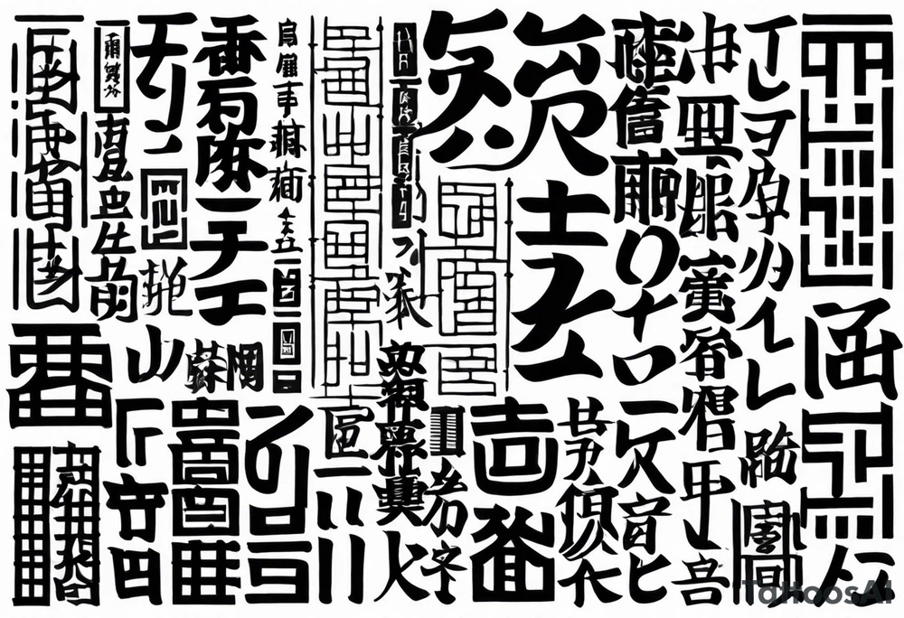 Font, bamboo, Japanese tattoo idea