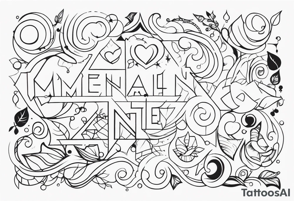 names tattoo idea