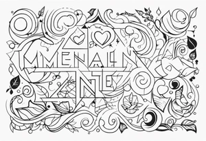 names tattoo idea