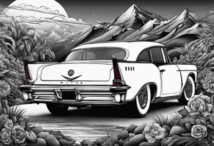 Rich life, car meets, all mixed together tattoo idea
