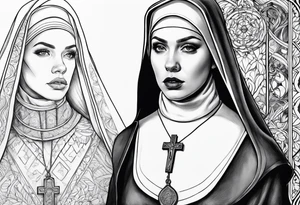 the nun tattoo idea