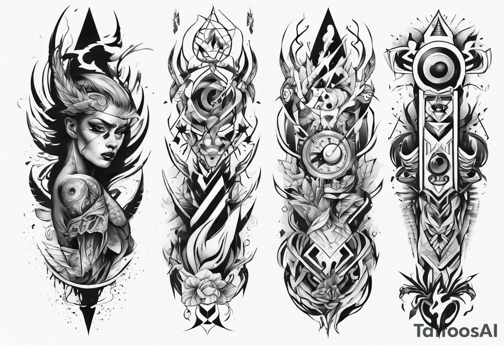full arms tattoo idea