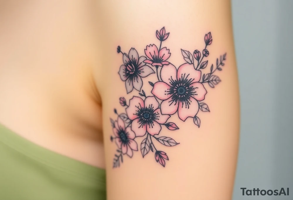 Quotes , paintbrus, flowers tattoo idea