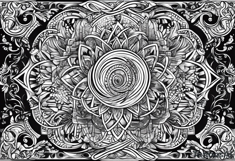 israel city vector 
swirl  vignette tattoo idea