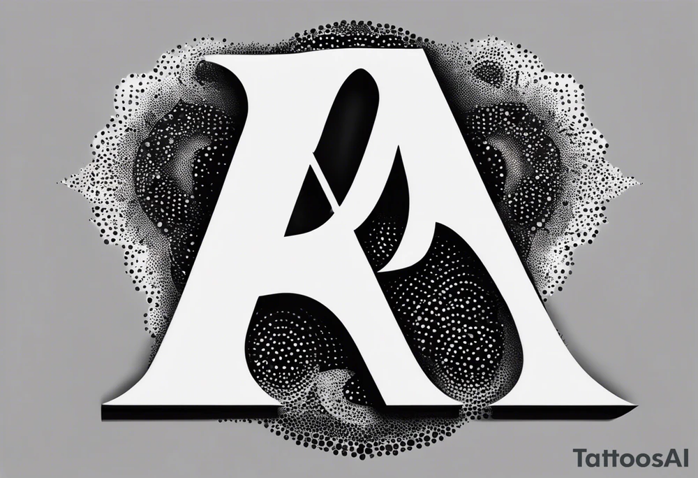 A headband with the letters A R in the middle tattoo idea