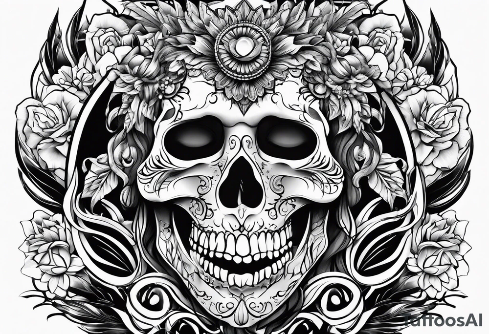 FEEL NO PAIN SHOW NO EMOTIONS tattoo idea