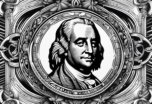 Dollar and money tattoo idea