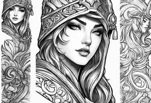 pantheon for league of legends game tattoo idea