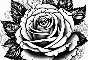 Roses and ornemental tattoo idea