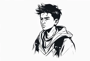 A shepherd boy who is fearful tattoo idea