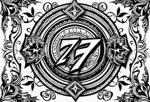 Lightning symbol. Made out of the name “5y8o” tattoo idea