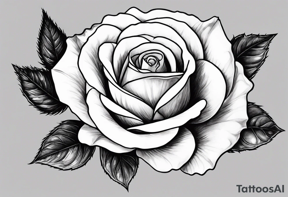 White rose, blood, eternaly yours tattoo idea