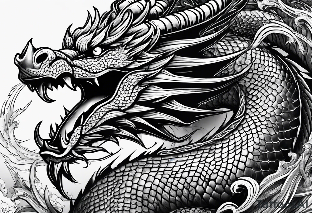 Dragon, Marine Corps, Ocean, Travel, China, Iraq tattoo idea