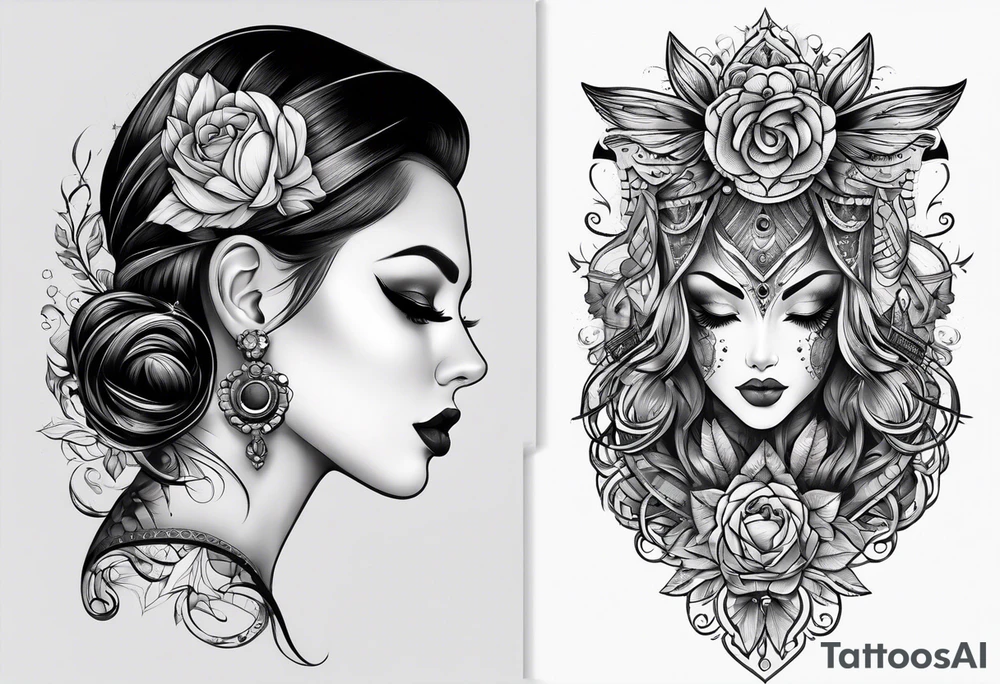 needle and thred tattoo idea