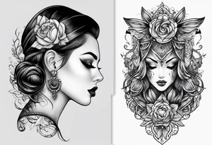 needle and thred tattoo idea