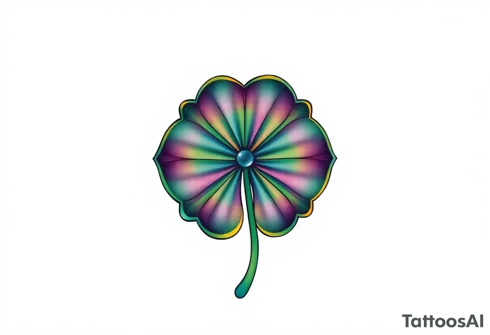 4-leaf clover tattoo idea