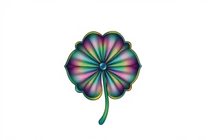 4-leaf clover tattoo idea
