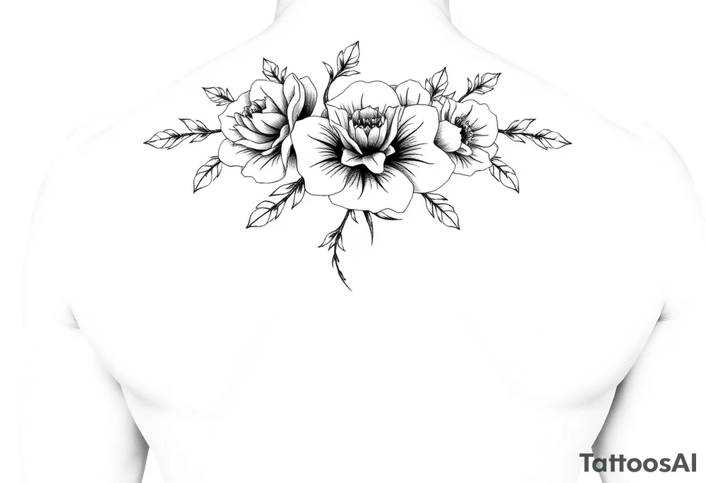 1, 2, and 4 
with flowers
for thigh for women tattoo idea