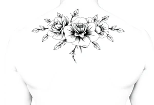 1, 2, and 4 
with flowers
for thigh for women tattoo idea
