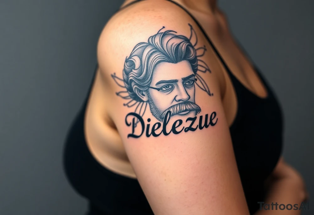 uma tatuagem que expresse a filosofia de Deleuze tattoo idea
