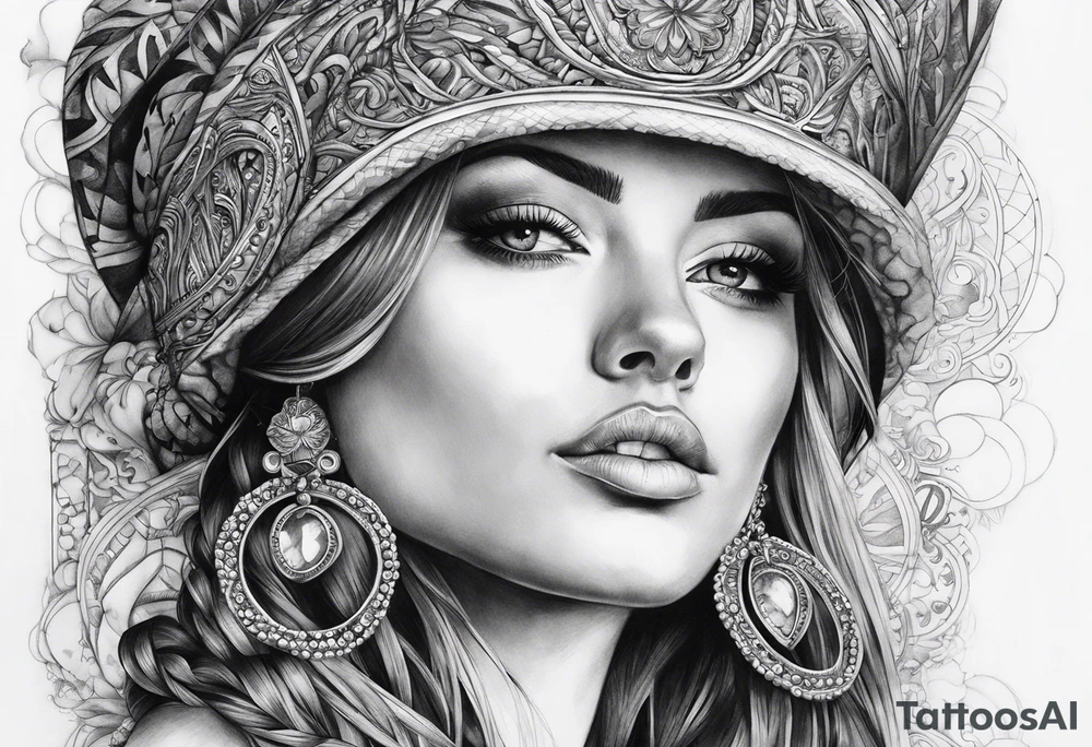 Bussola,3 perle, temporale, catena spezzata tattoo idea