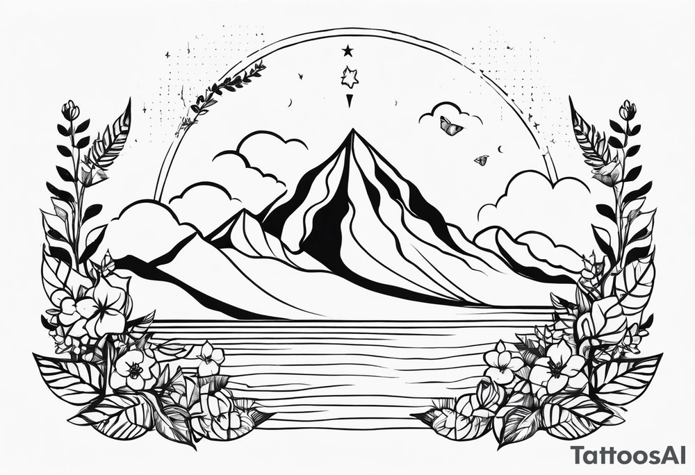 The concept of living a life is 'Happiness' tattoo idea