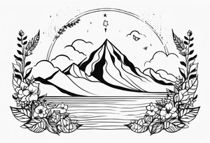 The concept of living a life is 'Happiness' tattoo idea