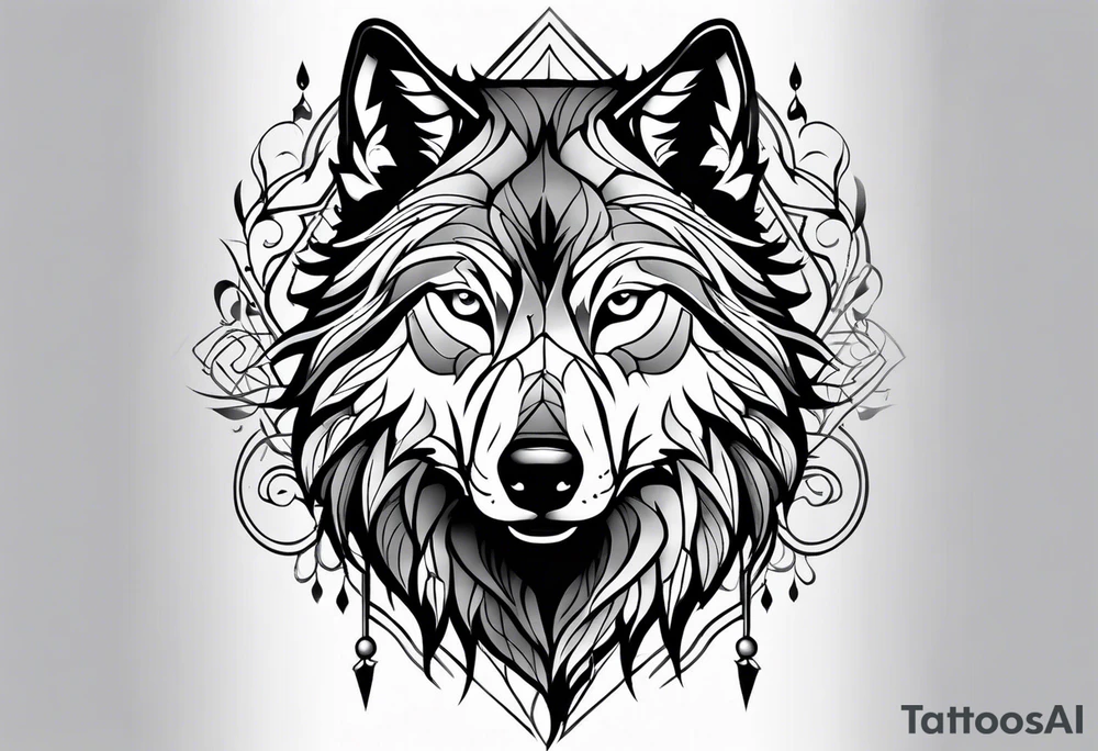 Wolf tattoo idea