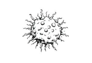 killing bacteria concept art tattoo idea