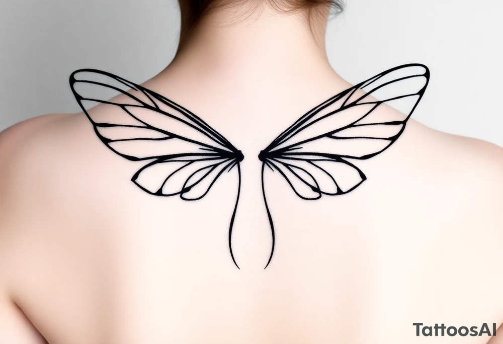 fairy wings tattoo idea