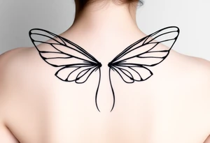fairy wings tattoo idea
