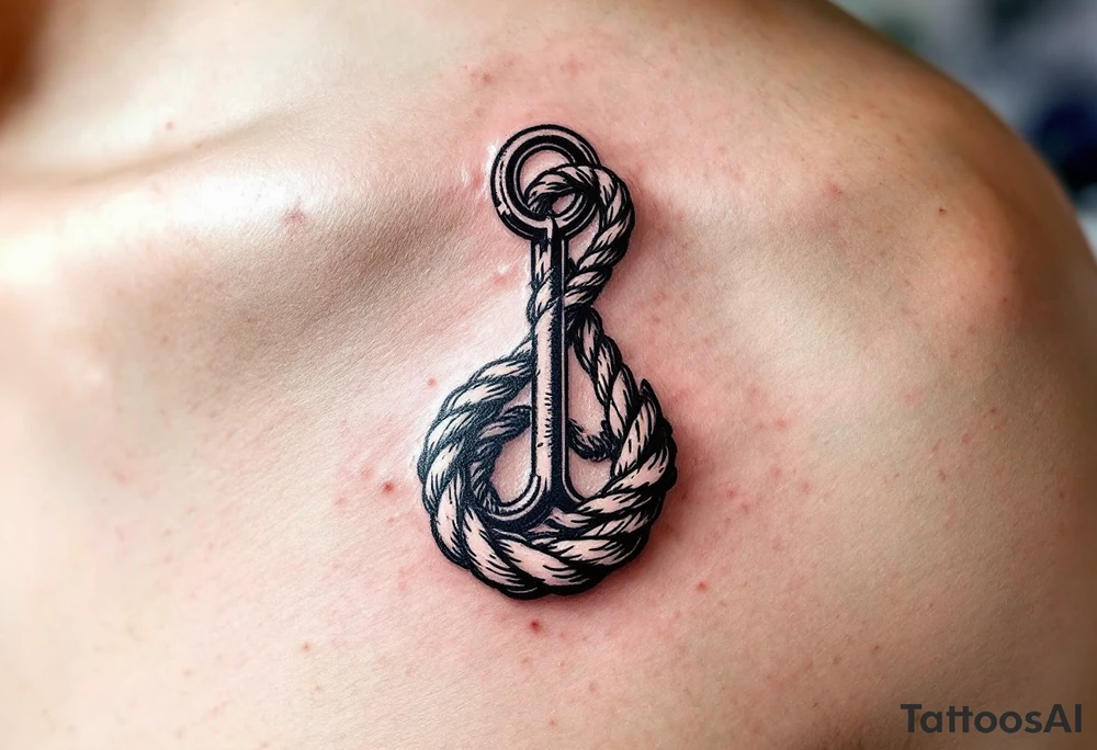 Hook in Rope tattoo idea