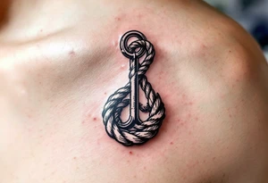 Hook in Rope tattoo idea