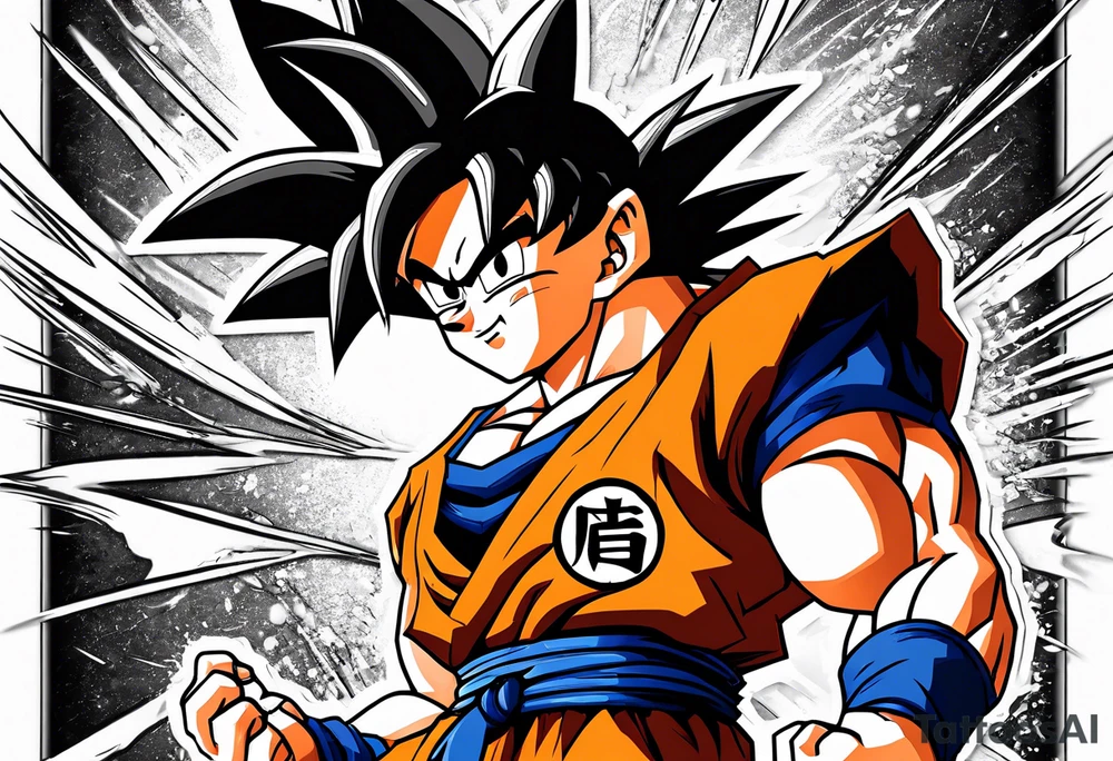 Son goku tattoo idea