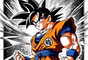 Son goku tattoo idea