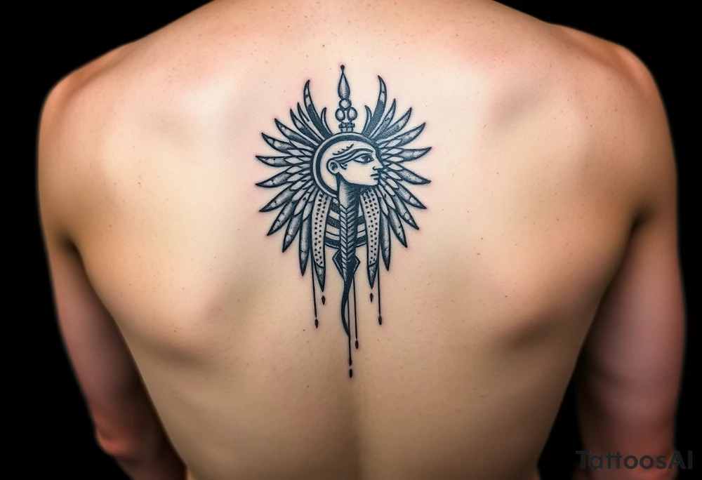Tatuagem egípcia do deus egipicio Horus tattoo idea