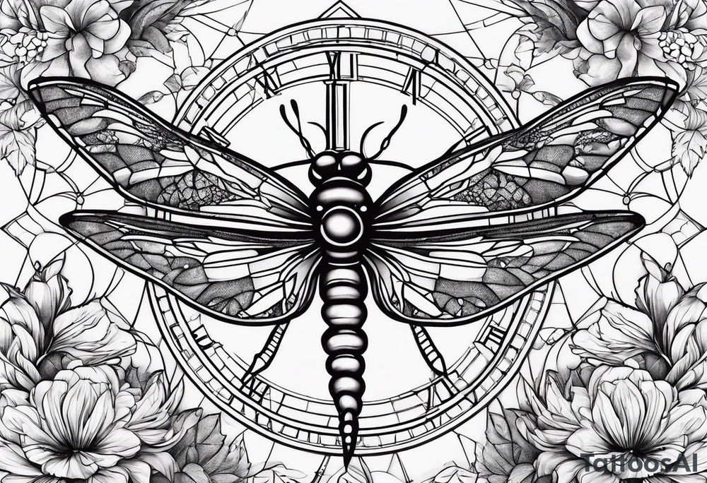 Women in recovery, time piece, dragon fly tattoo idea